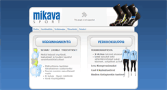 Desktop Screenshot of mikavasport.fi